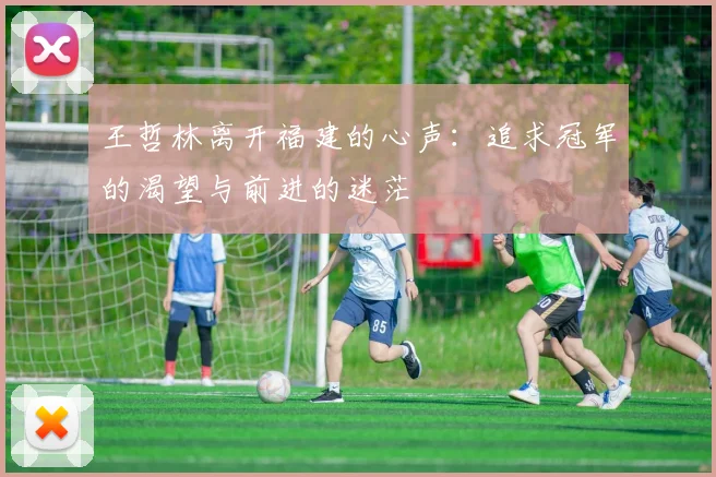 王哲林离开福建的心声：追求冠军的渴望与前进的迷茫